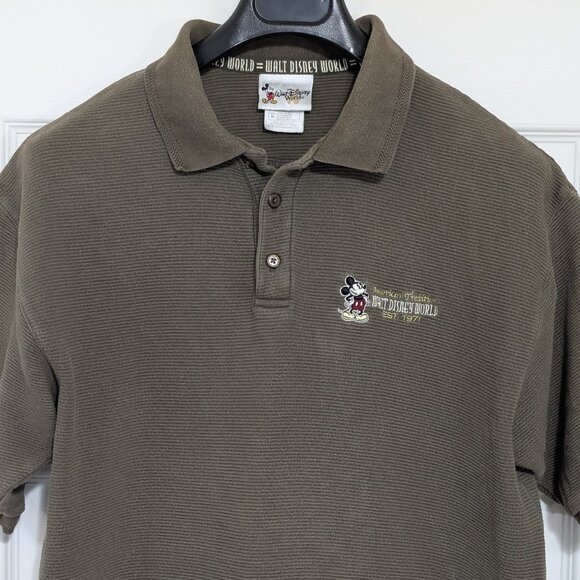 Vintage Walt Disney World Men's Polo Shirt - American Tradition Est. 1971 - Size - Picture 1 of 10